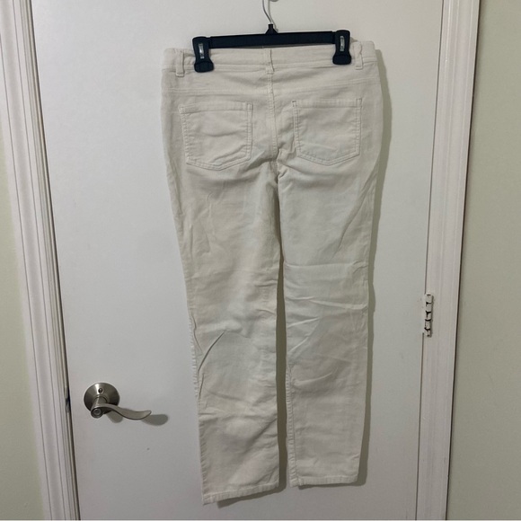 Arizona Jean Girls Ivory Cream Corduroy Pants Uniform Pants Size 12 1/2 Plus - Picture 3 of 3